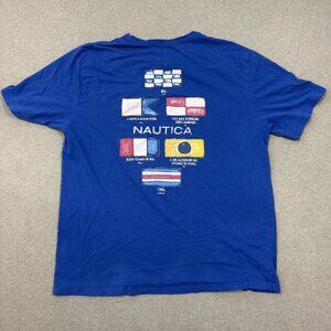 VTG Nautica T- Shirt Mens XL Blue